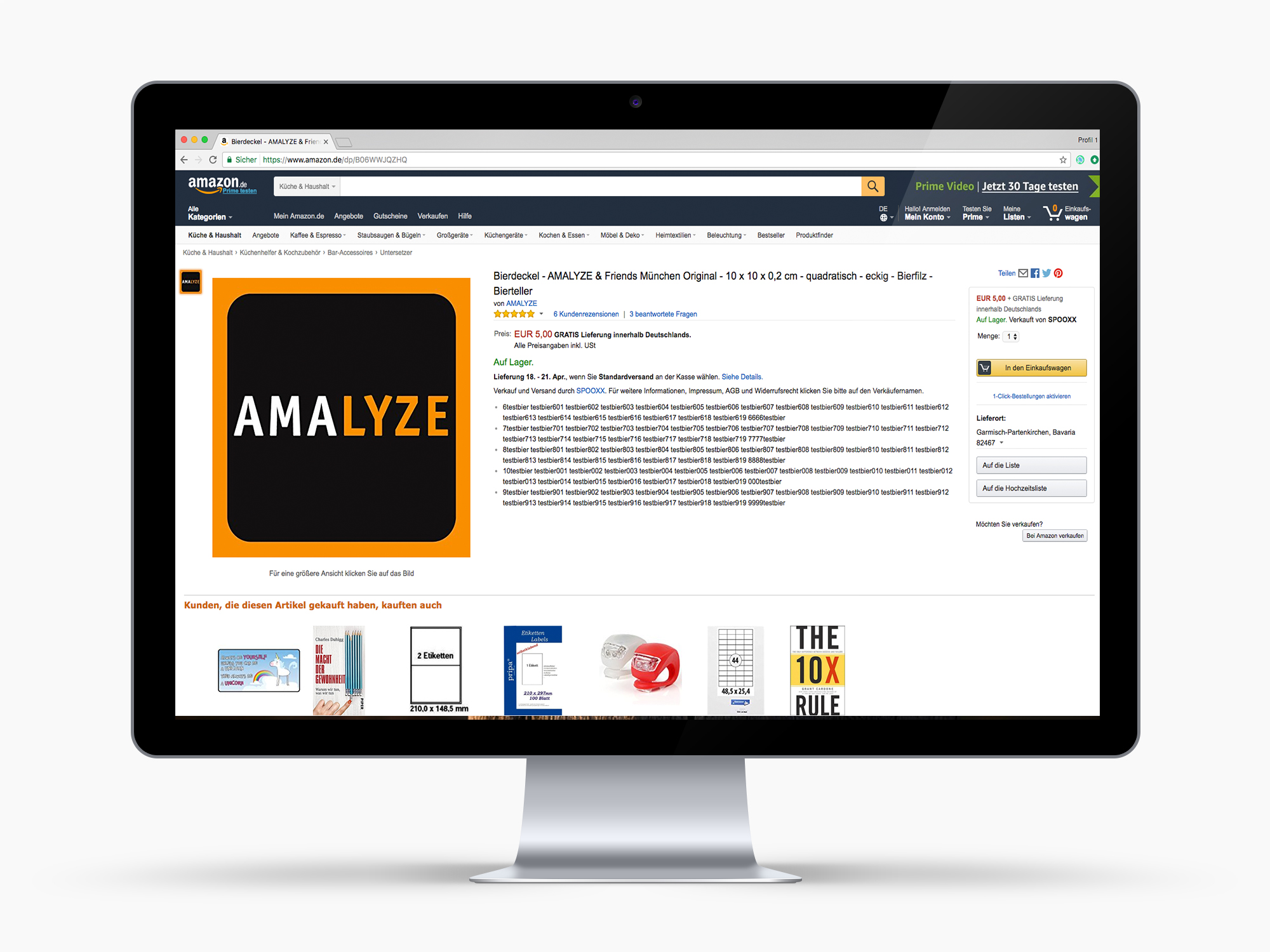 Amazon Attribute: Test – Werden Keywords in langen Bullet Points ignoriert?