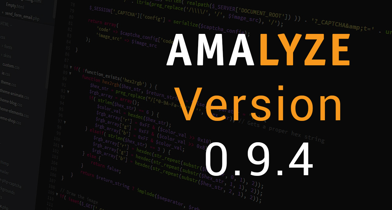 AMALYZE Version 0.9.4