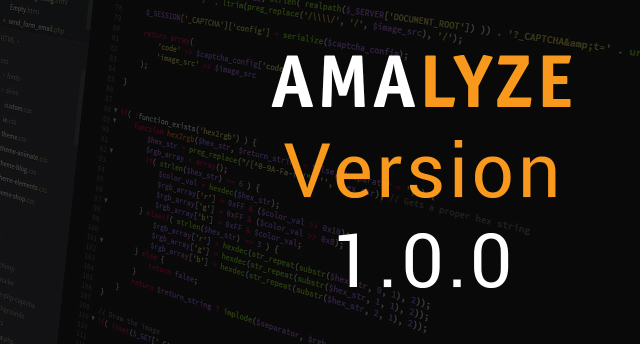 AMALYZE Version 1.0.0