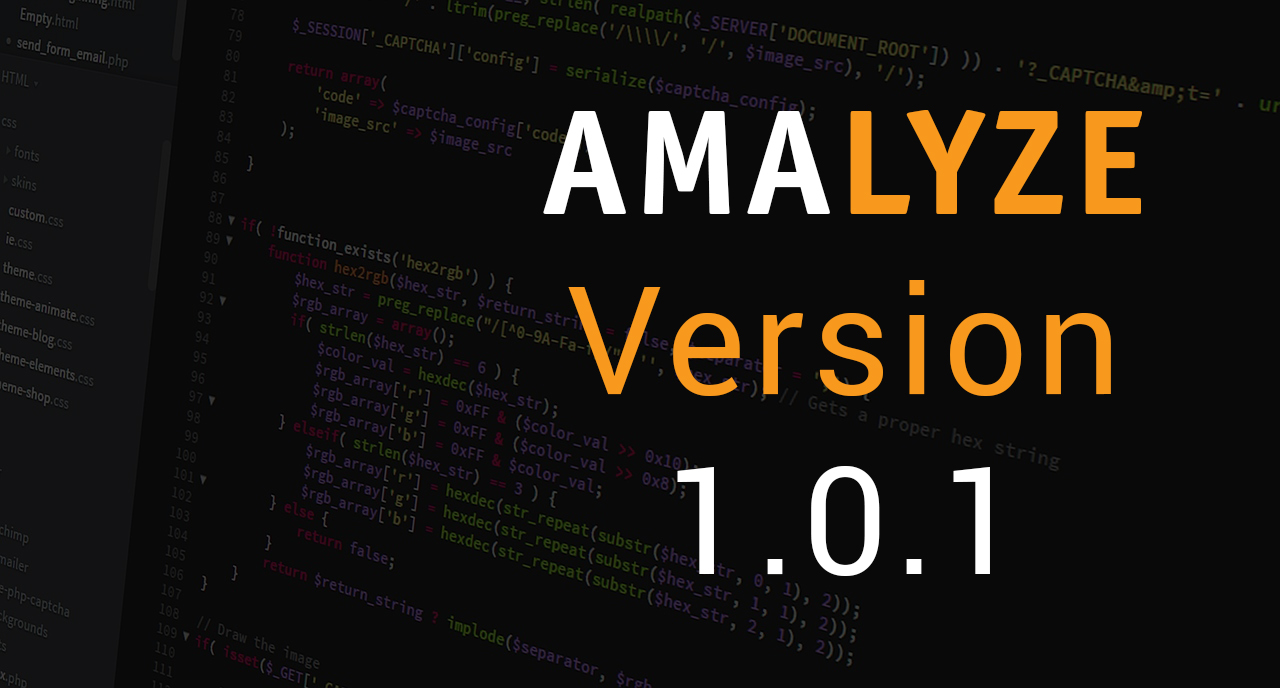 AMALYZE Version 1.0.1