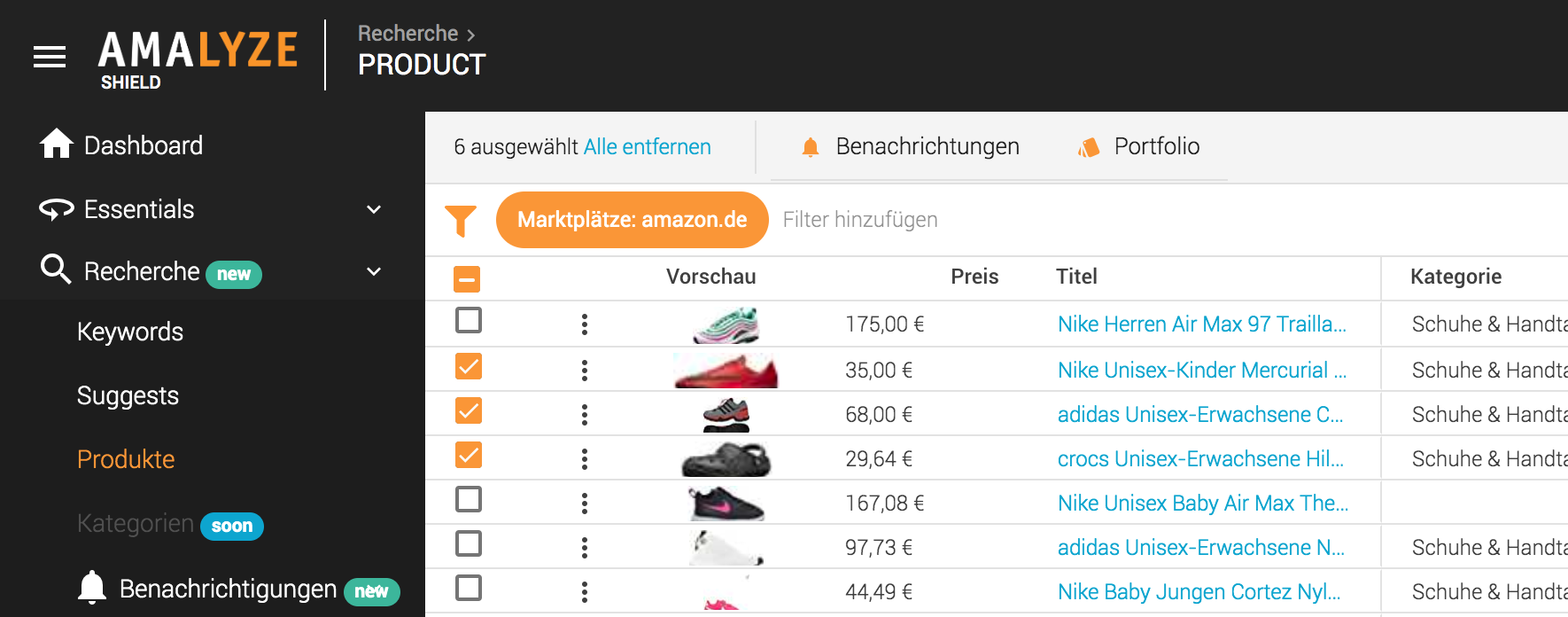 Notifications FAQ_Mehrfachanlage von Benachrichtigungen_Checkboxen